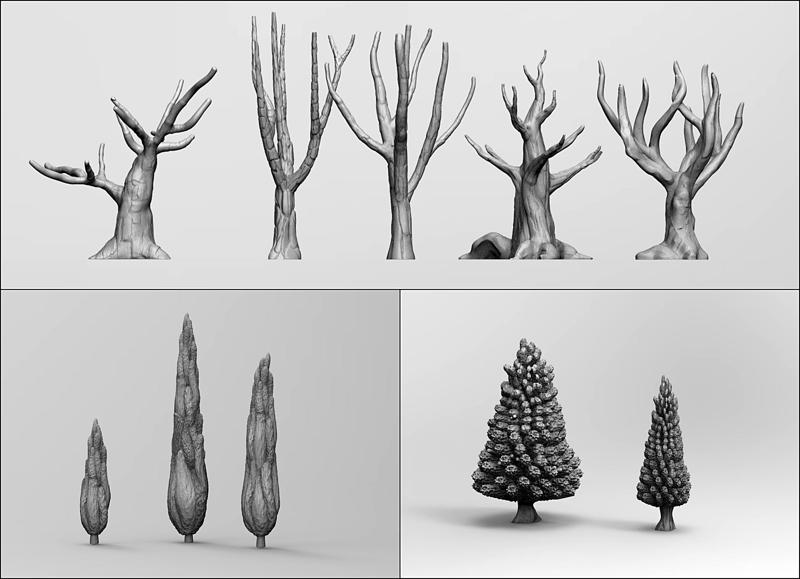 Tree Set - Smale Scale Diorama