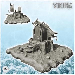 Viking mystic rites altar on rock (8) - Alkemy Lord of the Rings War of the Rose Warcrow Saga
