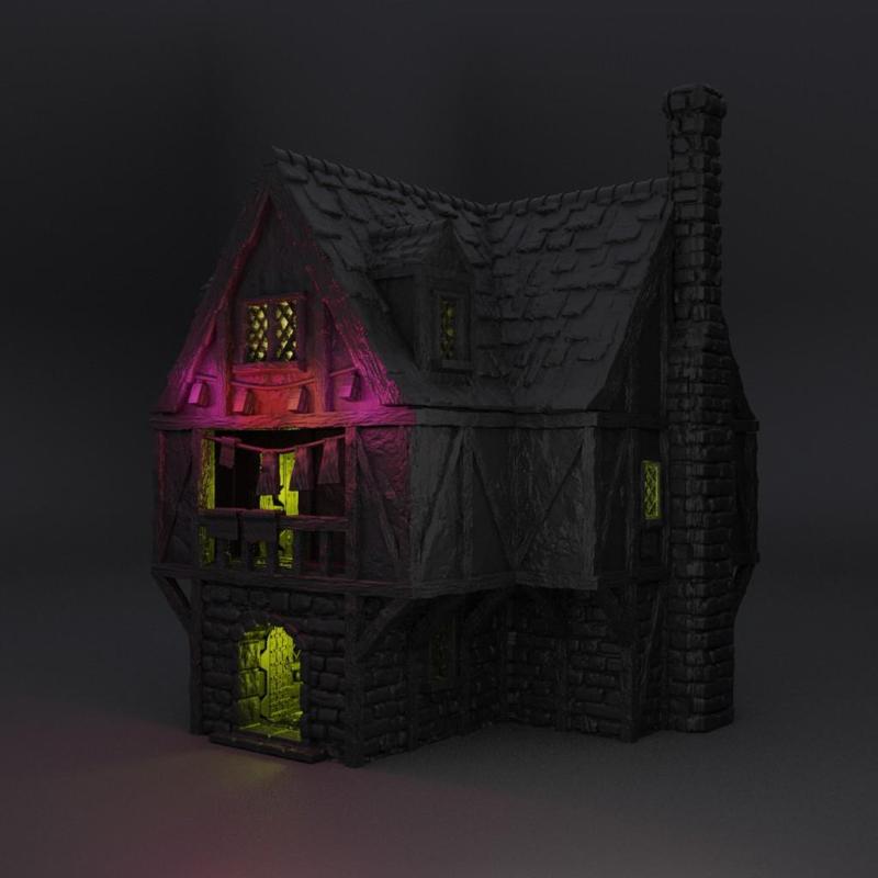 Village Brothel - Tabletop Terrain - 28 MM