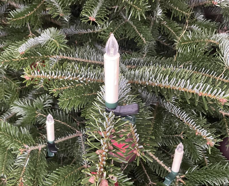 Clip repair for Christmas candles