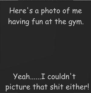 Having Fun at the Gym Sign