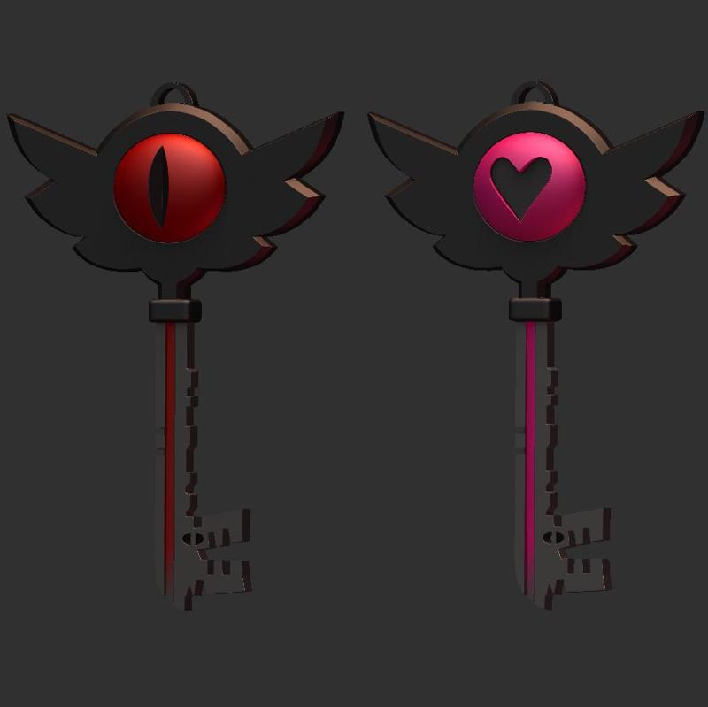 Keychain - Earing of Hazbin Hotel Keys