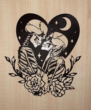 Wall Decoration Loving Skulls