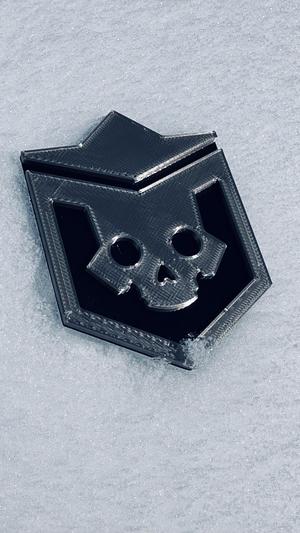 Helldivers Skull Admiral Badge
