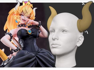 Bowsette_Horns Cosplay