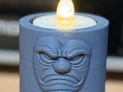 Grumpy Worm - Candle