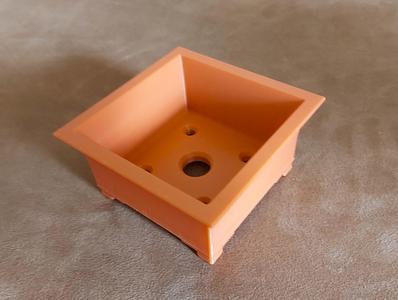 Bonsai pot 25 square curved inward (mame) 93x93x48mm