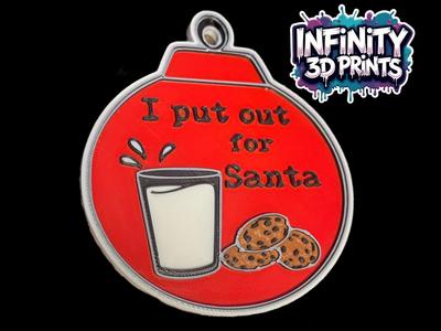 I PUT OUT FOR SANTA TREE DECORATION 