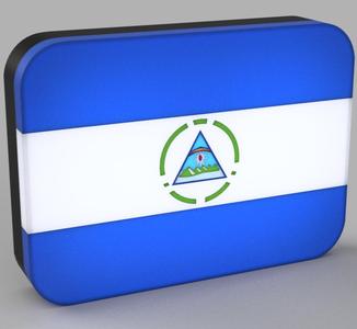 World Flags - Nicaragua LED Lamp