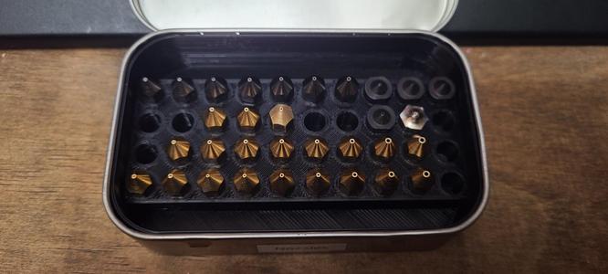 Altoids Tin Nozzle Storage