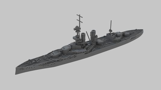 WW1 Royal Navy Iron Duke class Battleship