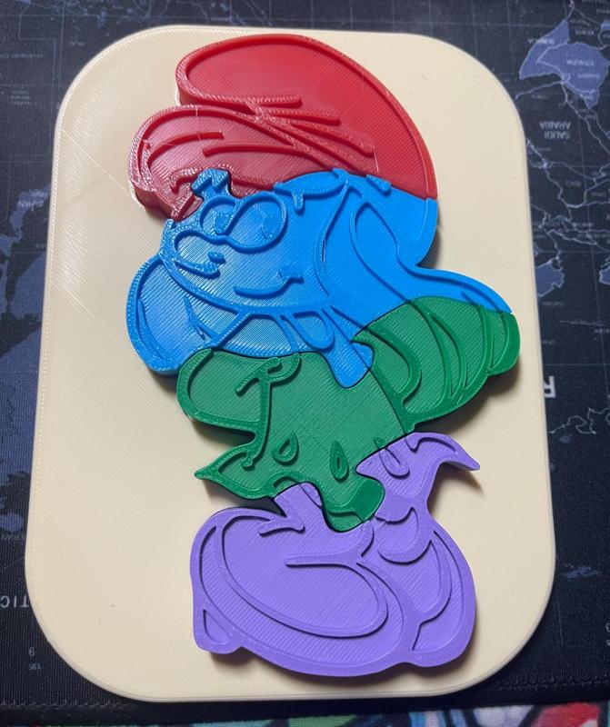 Smurfette - insert puzzle for kids - no AMS