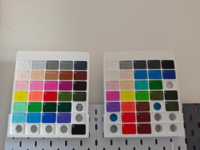 Ailizi Filament Swatch Pegboard Storage Display Hanger
