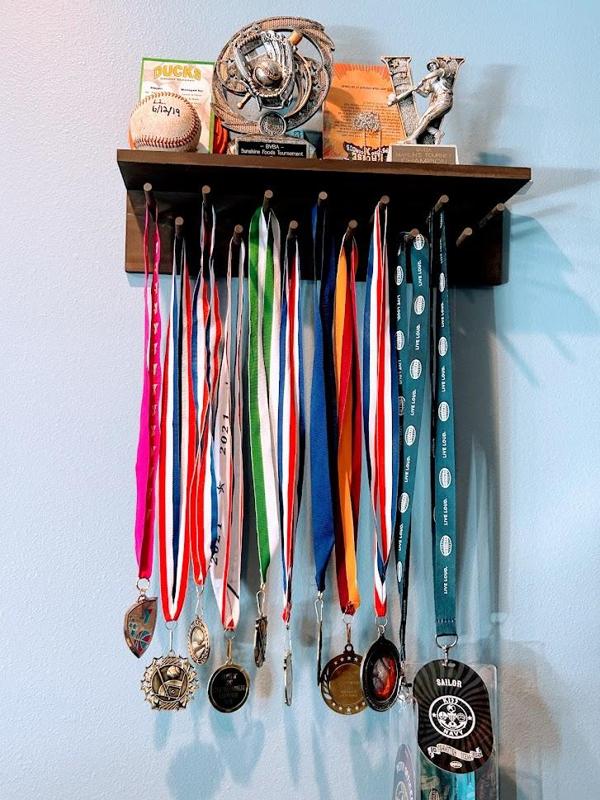Wall Mounted Modular Trophy and Medal Display