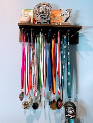 Wall Mounted Modular Trophy and Medal Display
