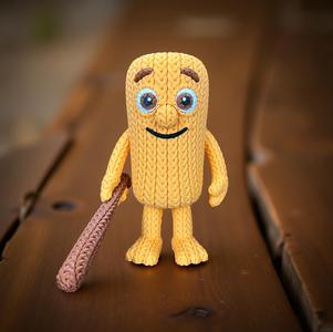 Tung Tung Tung Sahur - Knitted - Crochet - Multipart