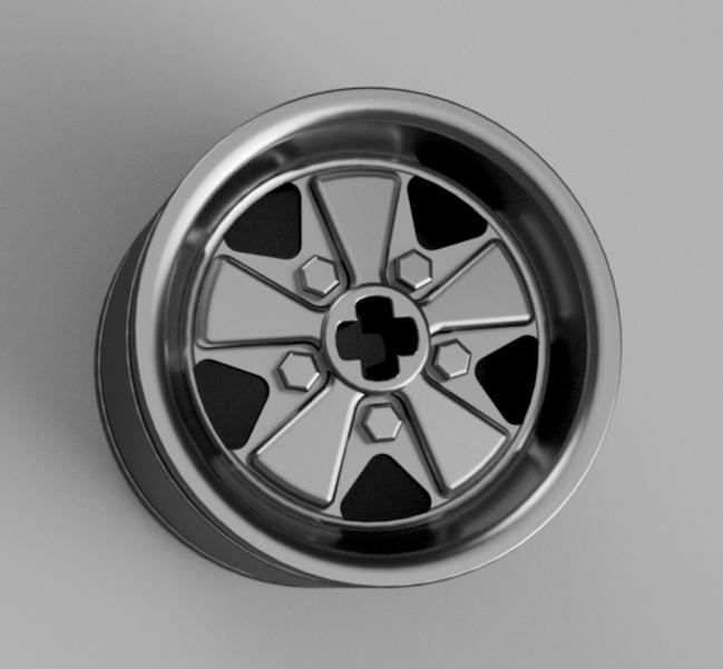 LEGO(R) compatible 30.4x20 PORSCHE (FUCHS & ATS) wheels