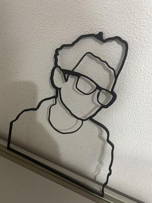 Wandportrait Mann mit Sonnenbrille