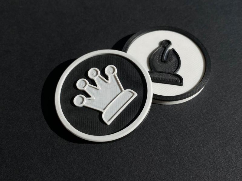 Yet another flat chess piece set (40 mm)