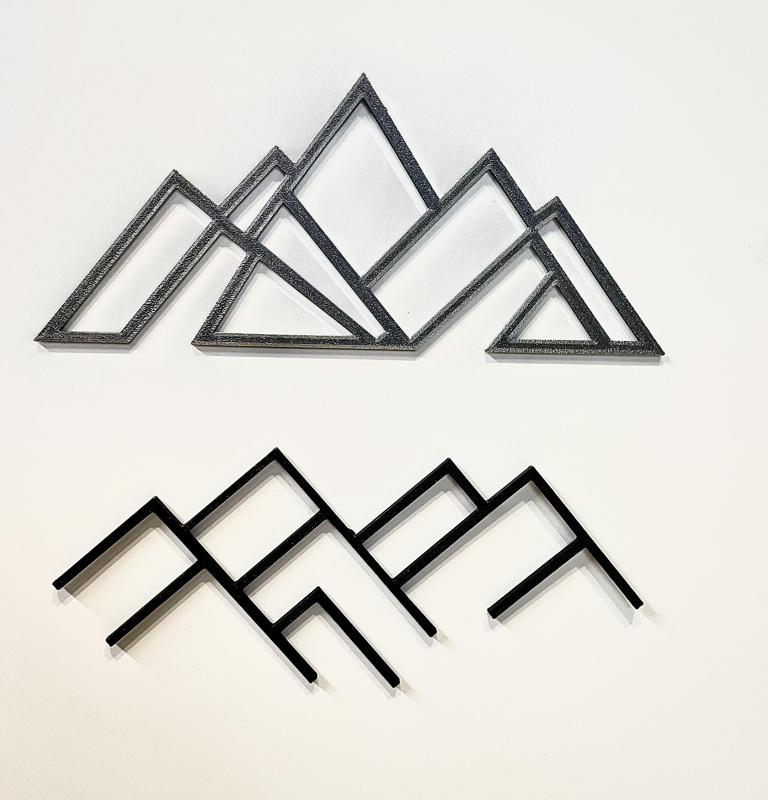 Mountain line wall art - 2 designs