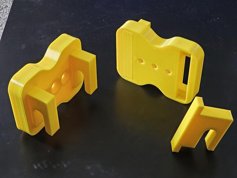 Elément d'attache de barrières de sécurité roller hockey 3d structure