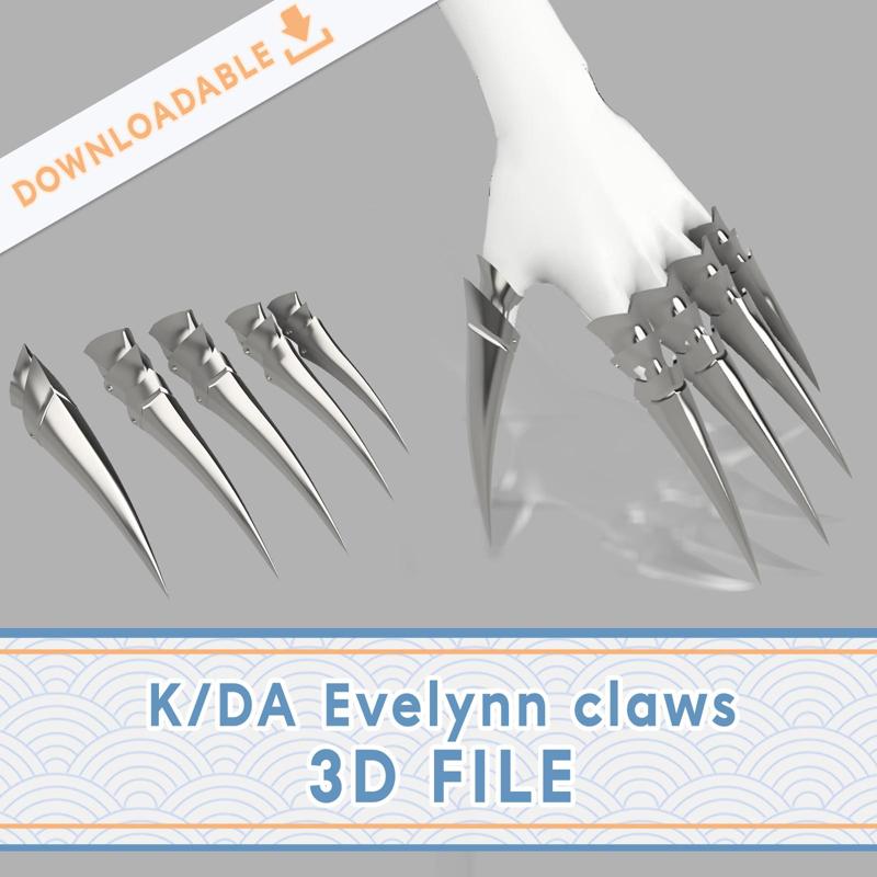 K/DA - Evelynn Claws | 3D File