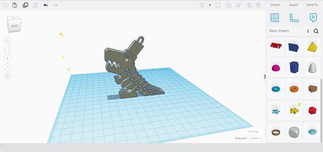 Flexi-dinosaur remix with top hat.