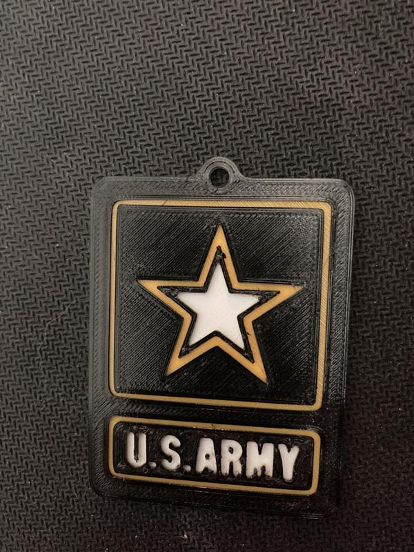 US Army Logo Keychain