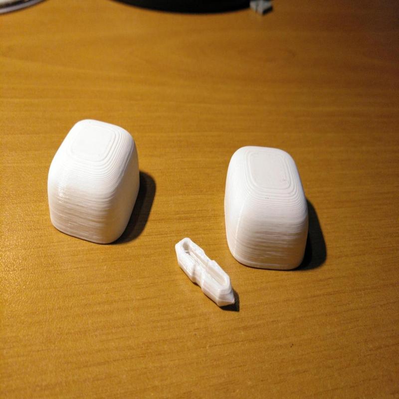 Cutted Superellipsoid with a snap pin