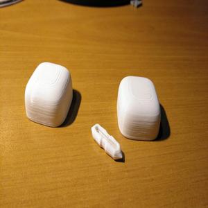 Cutted Superellipsoid with a snap pin