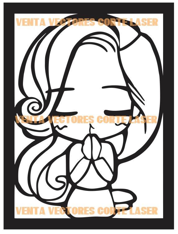 ANIME GIRL 3 WALL ART DECORATION - ANIME 3D PRINTING AND LASER CUTTING