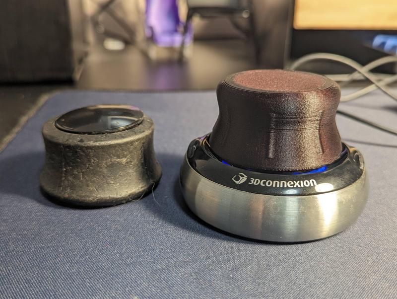 Spacemouse Space Navigator Knob (glued revisions)