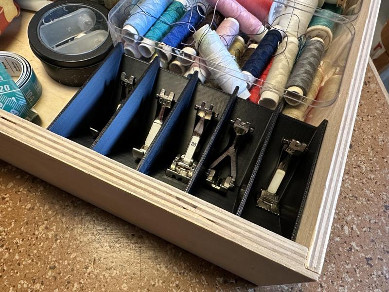 Sewing Machine Foot storage box