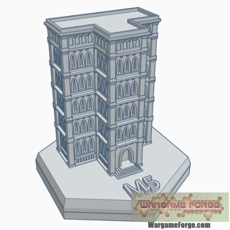 Gothic Building 32 Hex Map Scale HMSG032