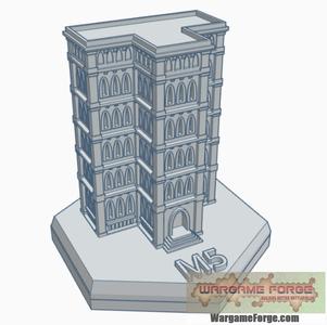 Gothic Building 32 Hex Map Scale HMSG032