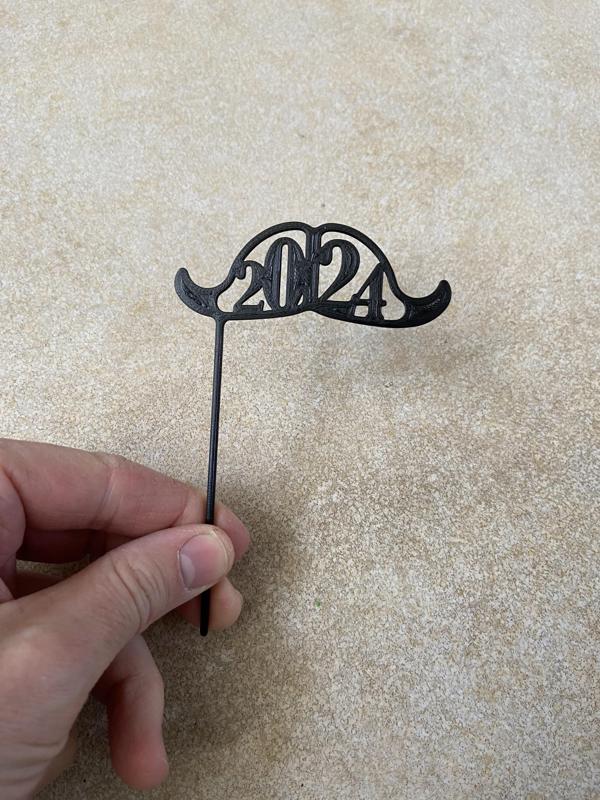 2024 New Year Mustache