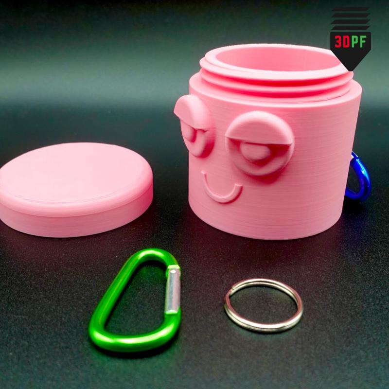 Stash Container Keychain (Chill Buddy)