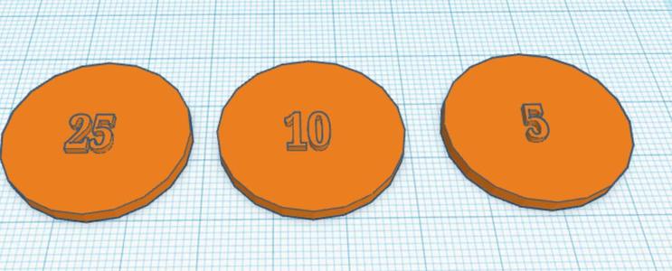 simple poker chips