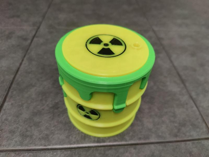 Drippy Drum dualcolor radioactive sign