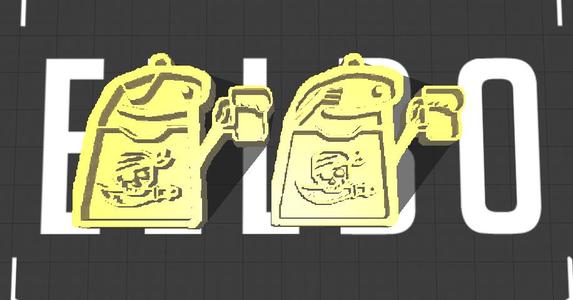 PACK OF 3D BELGRANO DE CORDOBA KEY RINGS