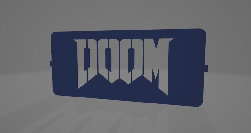 Table lamp/night light based on the game DOOM