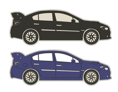 Subaru WRX STI Side View