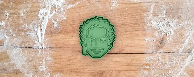 Zoro cookie cutter from One Piece