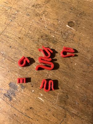 Filament clips ruzne varianty
