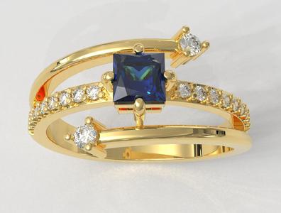 Princess Gemstone Ring