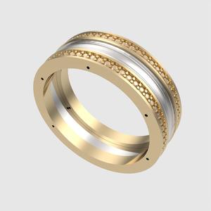 Three-Part Enamel Ring 3D print