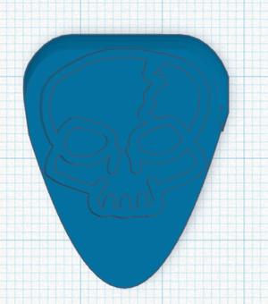 guitar pick-skull