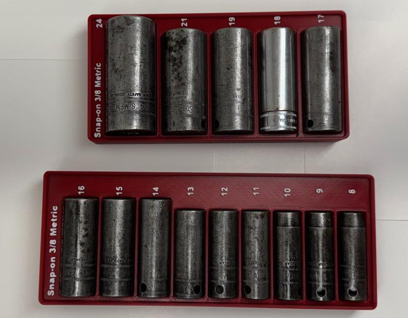 Snap On 3/8 Impact Metric Deep Socket Gridfinitiy