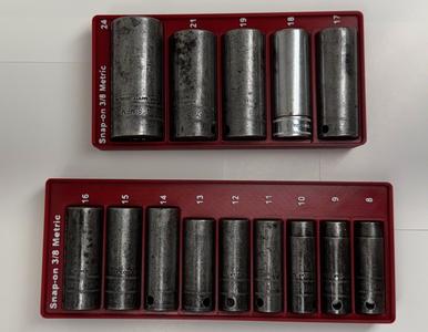 Snap On 3/8 Impact Metric Deep Socket Gridfinitiy