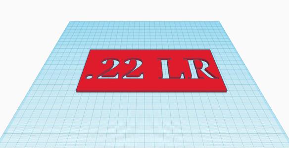 22 LR Ammo can stencil.
